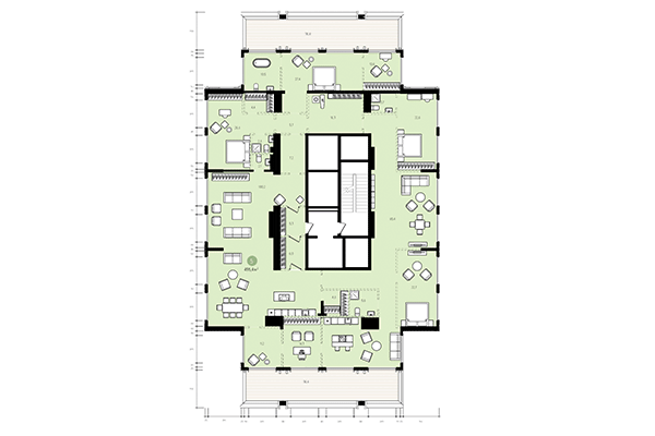 5-комнатная квартира 495,40 м² в Квартал на Декабристов. Планировка